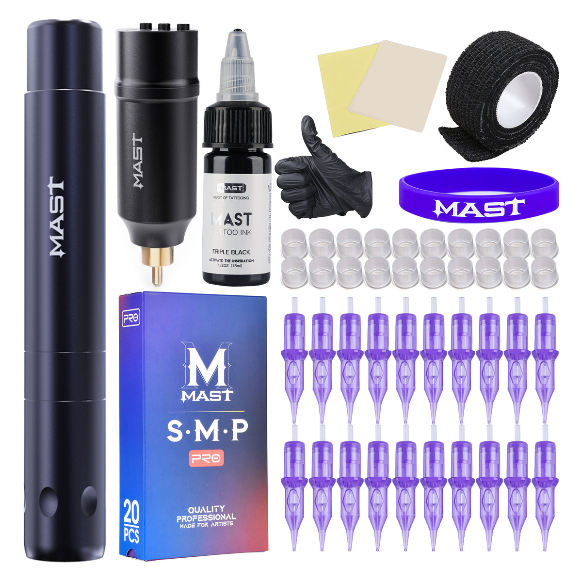 Mast Tour Air Wireless Tattoo Pen Machine Mast Tattoo Kit DRAGONHAWK