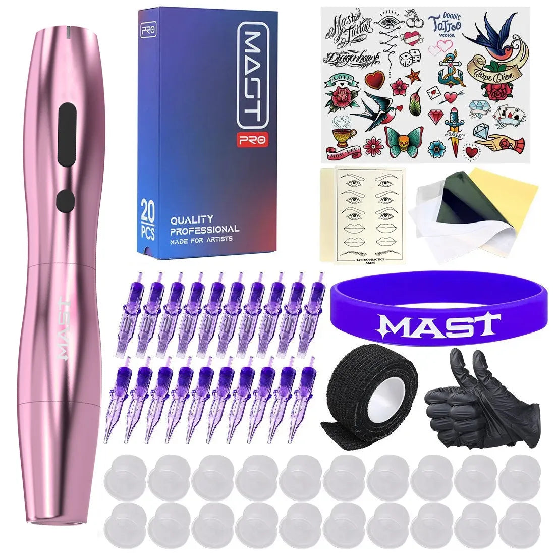 Mast P20 Wireless Tattoo Machine Professional Bundle – DRAGONHAWK