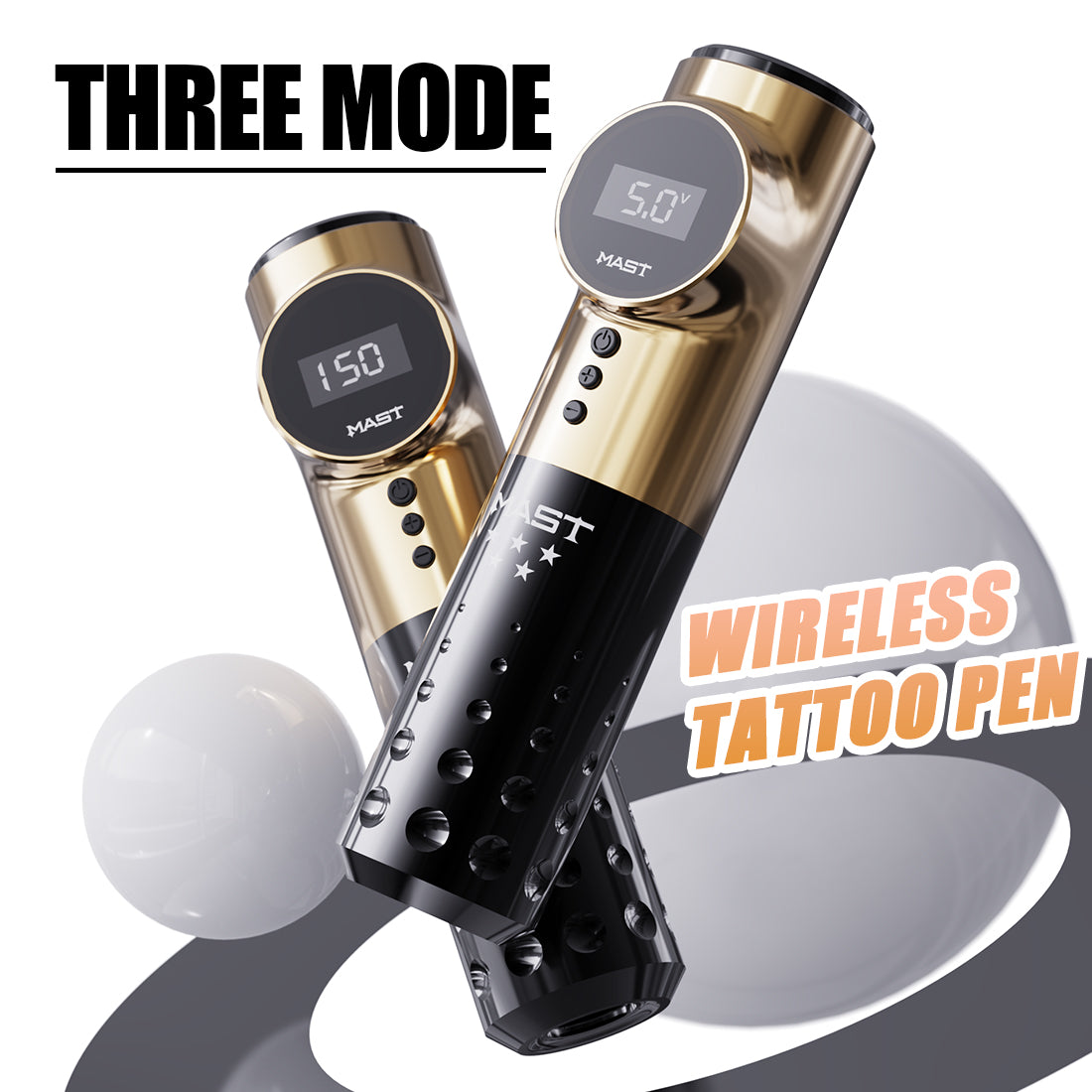 Mast Archer Wireless Tattoo Machine Kit 50Pcs Cartridges with Black In – MAST  TATTOO