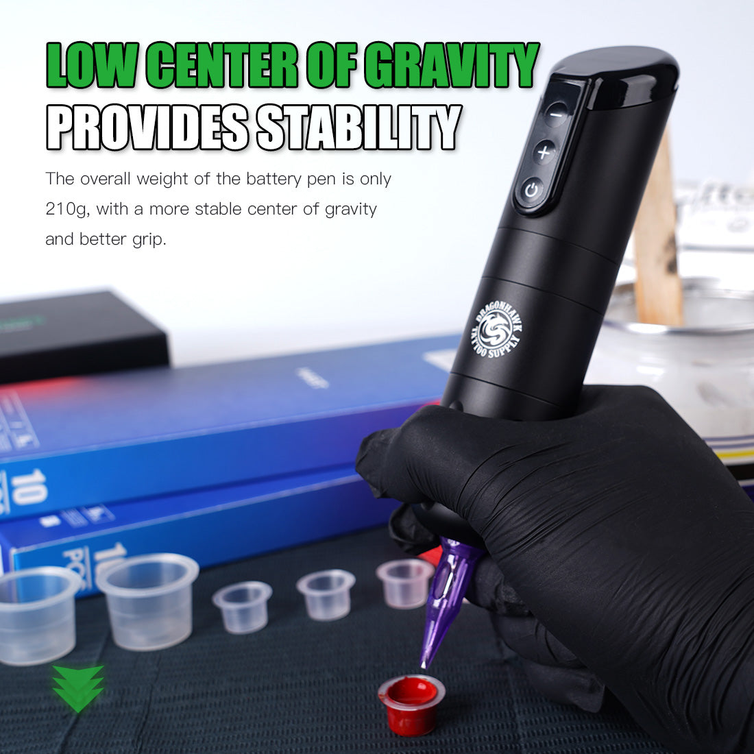 タトゥーマシンDragonhawk x2 ワイヤレスタトゥーマシン Dragonhawk X2 Wireless Tattoo Pen Machine Kit – DRAGONHAWK