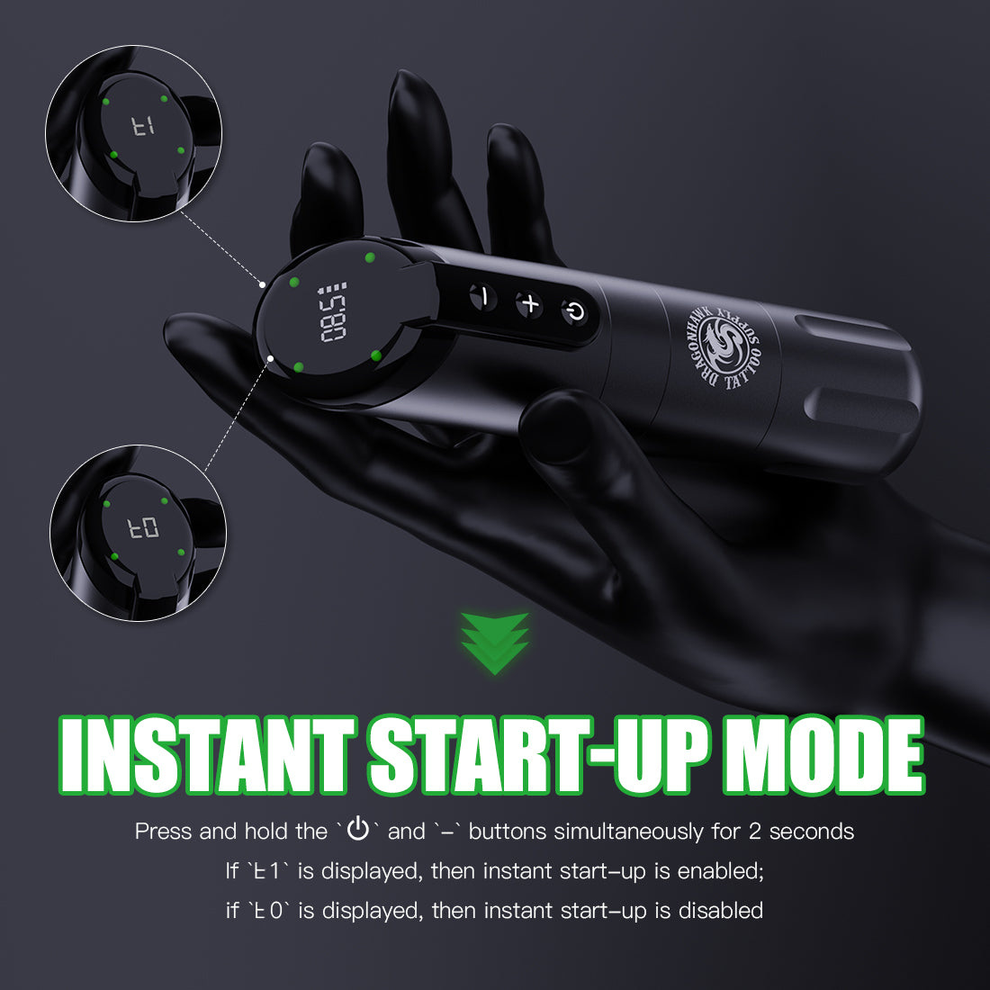 その他 Doragon hawk x2 Tattoomachine Dragonhawk Máquina de Tatuagem Tipo Caneta Sem Fio 2,8 MM de