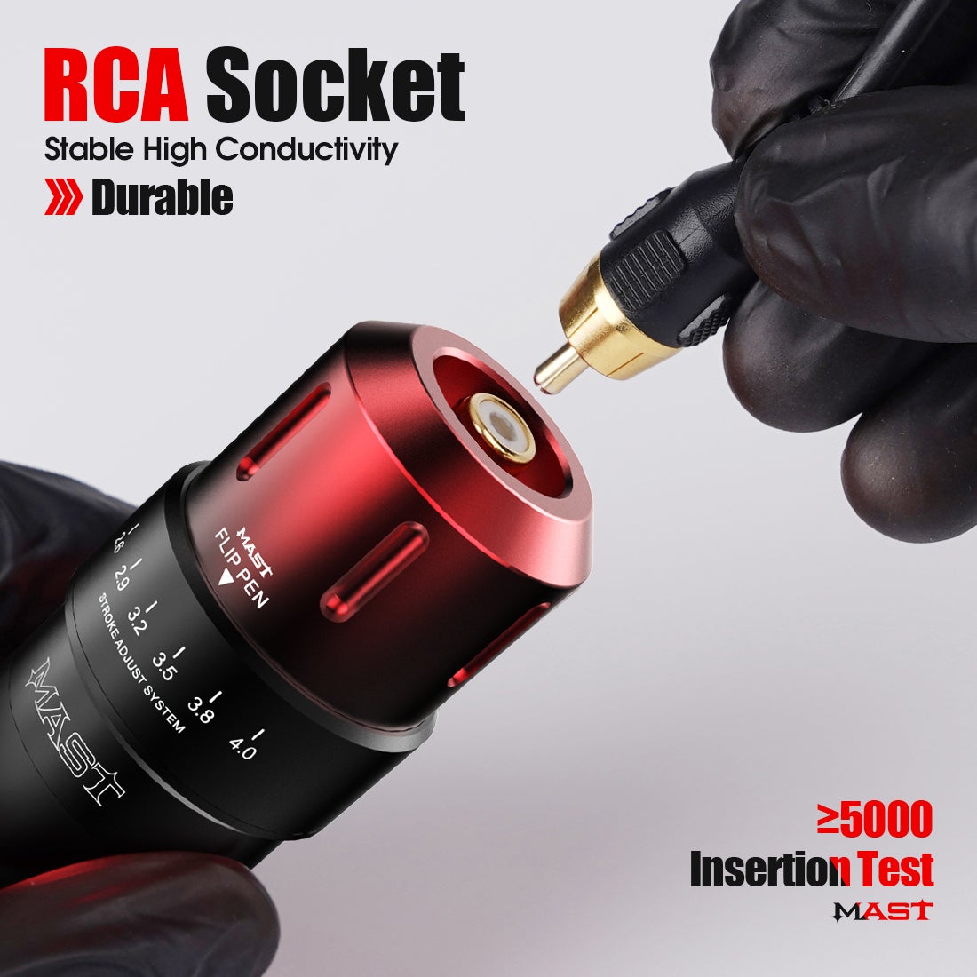 Mast Flip Rotary Tattoo Pen Machine 2.6-4.0mm Stroke Length Custom