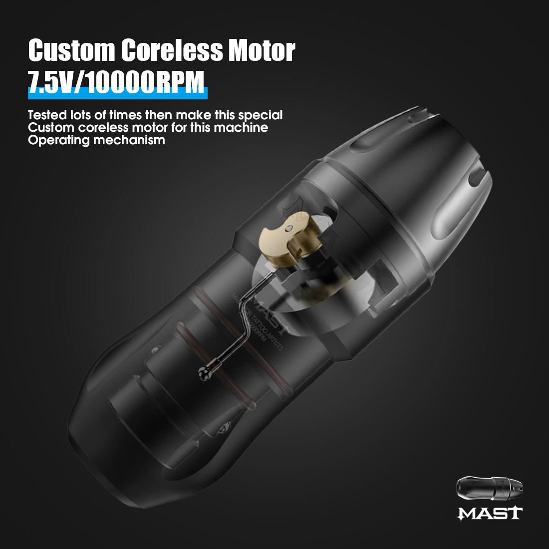 Mast Tour Pro Coreless Motor Permanent Tattoo Rotary Pen Wireless