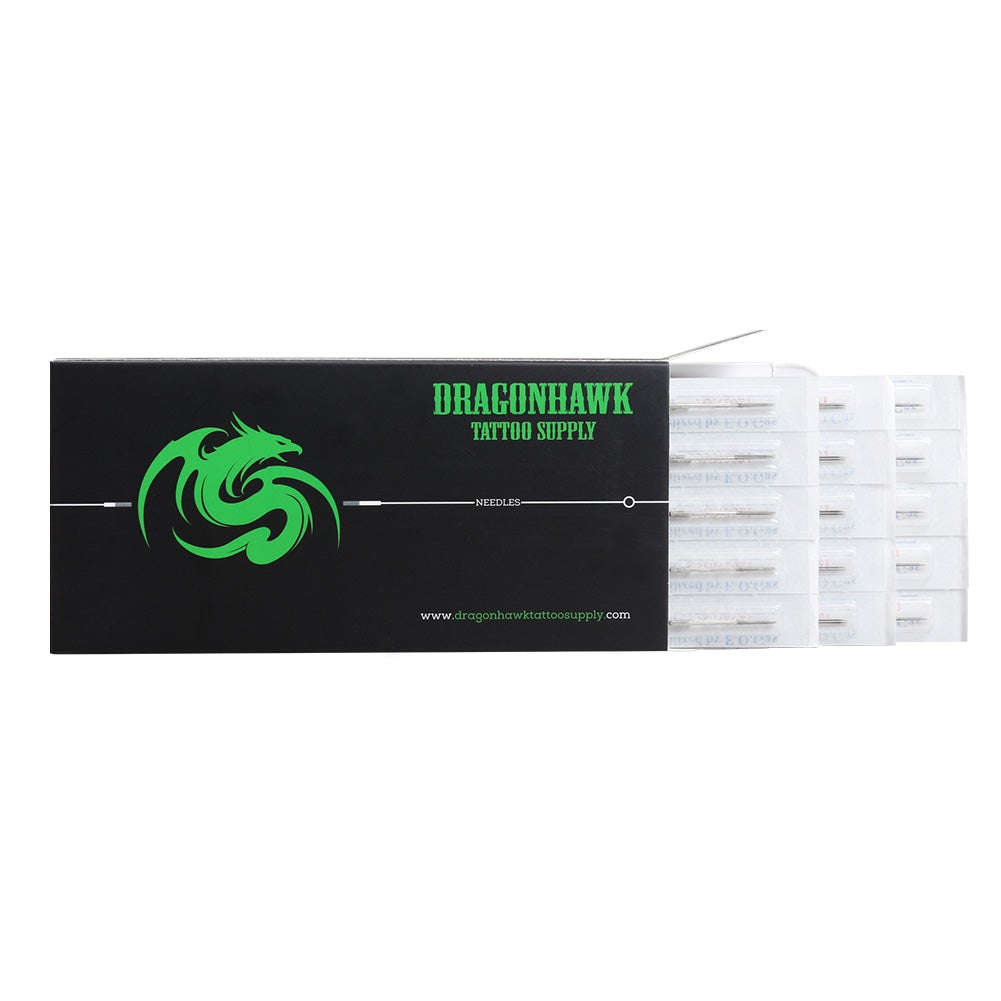 Disposable Tattoo Needles Supply 50 Pcs RS Round Shader Dragonhawk