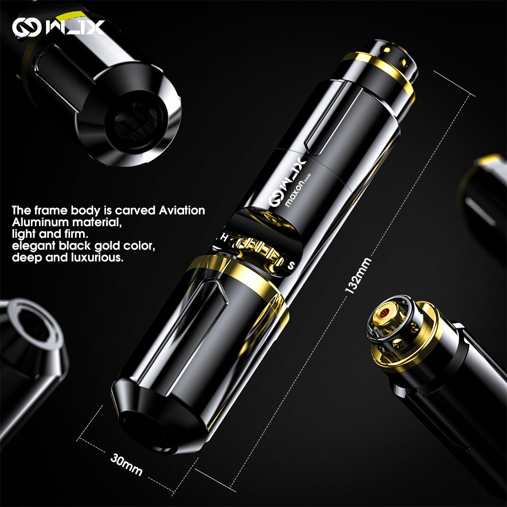 WJX Tattoo Pen Machine Maxon Motor 4mm Stroke – DRAGONHAWK