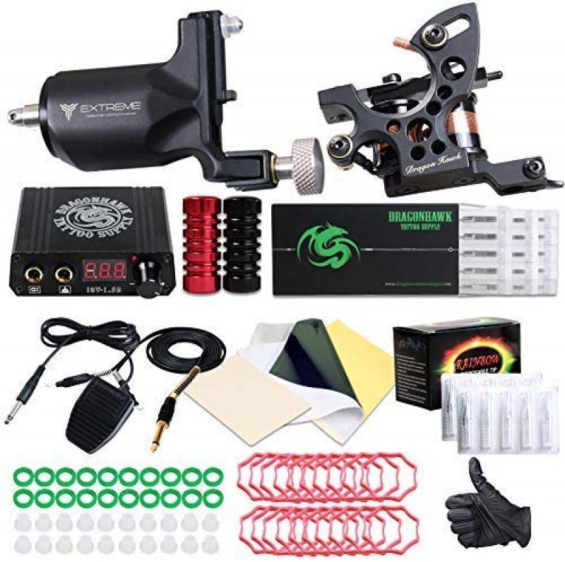 How to Set Up Tattoo Gun, Dragon Hawk Tattoo Machine