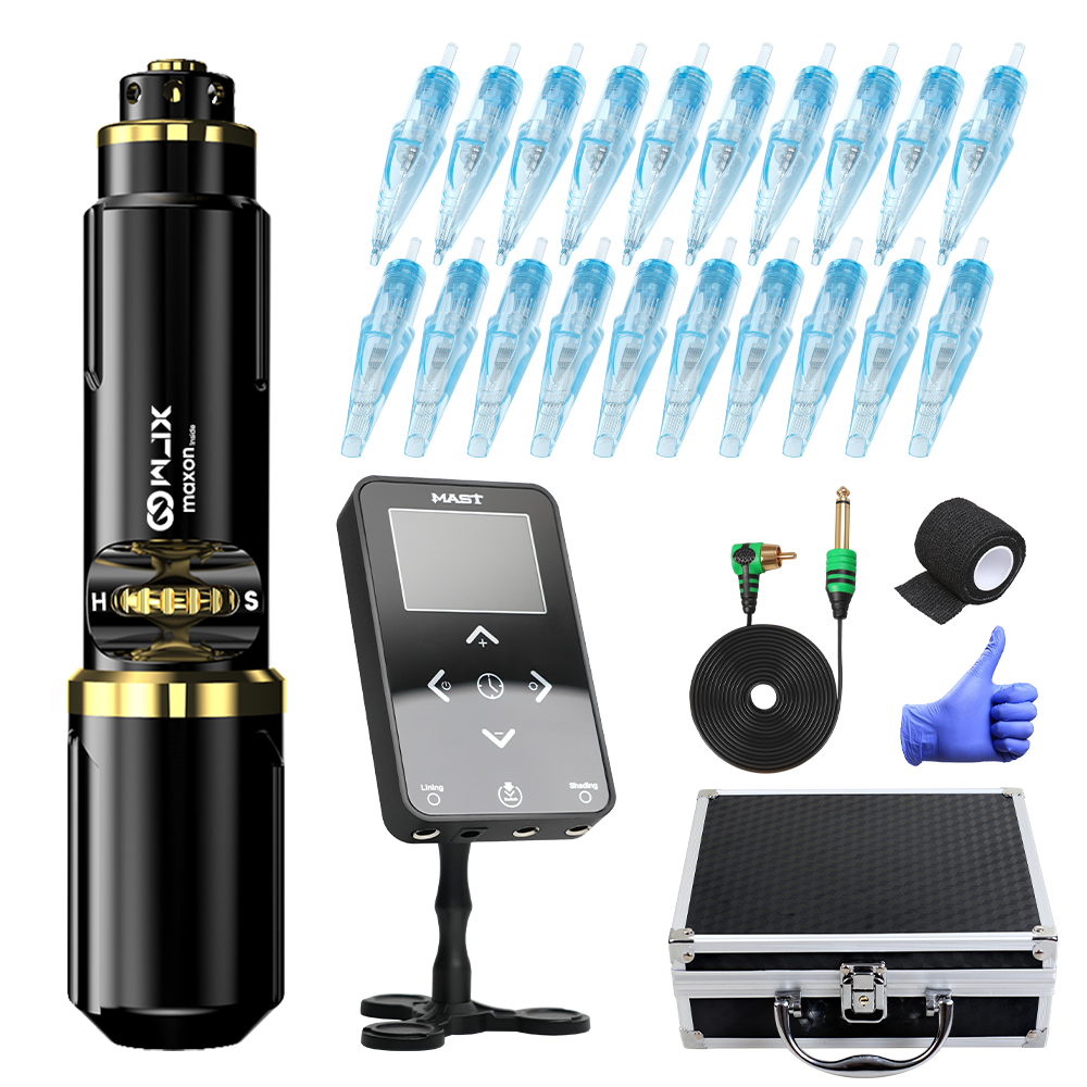WJX Tattoo Machine Pen Kit Mast Touch Power Supply with WJX WJX Tattoo Machine Pen Kit Mast Touch Power Supply with WJX